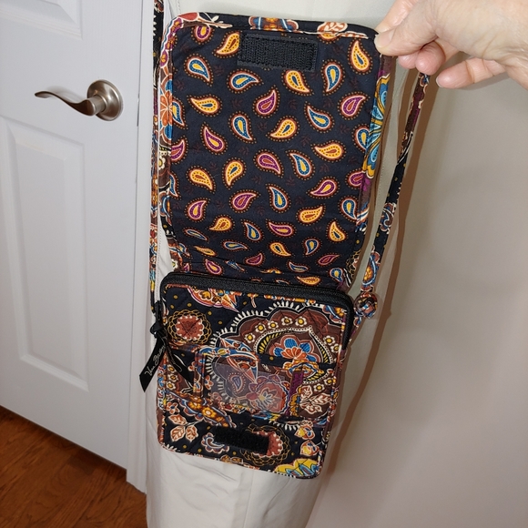Vera Bradley brown floral mini hipster crossbody… - Picture 3 of 7